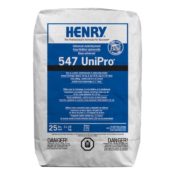 Henry 547 UniPro Universal Underlayment, Patch & Skimcoat 25 LB